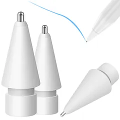 アップルペンシル 交換用ペンApple 3個入り Pencil 1/2/Pro世代用の交換用アップルペンシルiPad Pencil用の高感度交換用ペン先と正確なコントロールペン先 ペン先 アップルペンシル ペン