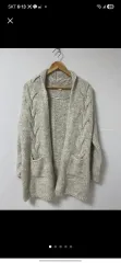 春 高級感のあるザラ ニットカーディガン 状態良好 バスト53