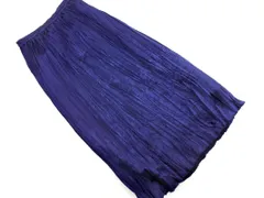 B:MING ｂｙ BEAMS サテン プリーツ スカート sizeS/紺 ■◇ レディース