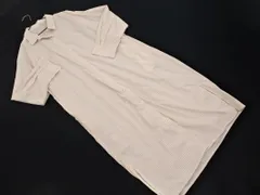 chocol raffine robe ショコラフィネローブ ストライプ ロング シャツ ワンピース sizeF/白ｘベージュ ■◇ レディース