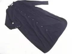 PLST プラステ ロング シャツ ワンピース sizeS/濃紺 ■◇ レディース