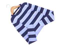ZARA ザラ ボーダー ニット カットソー sizeL/水色ｘ紺 ■◇ レディース