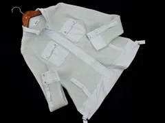 自由区 ジップアップ ニット ジャケット size40/水色 ■◇ レディースのサムネイル