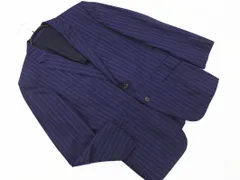 TAKEO KIKUCHI タケオキクチ ストライプ テーラード ジャケット size2/紺 ■■ レディース