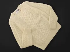 新品 UNIQLO INES DE LA FRESSANGE ユニクロ イネス ローゲージ ケーブル クルーネック ニット セーター sizeL/オフホワイト ◇■ レディース