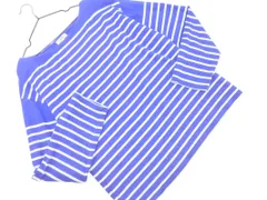 JOURNAL STANDARD L ESSAGE ジャーナルスタンダードレサージュ ボートネック ボーダー カットソー 白ｘ青 ■◇ レディース