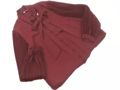 新品 ZARA ザラ ボウタイ ブラウス シャツ sizeS/赤 ■◇ レディース