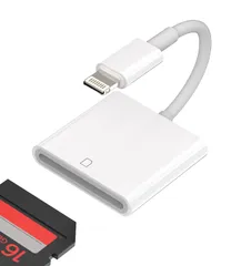 アップルSDカードリーダーLightning 変換アダプターカメラフラッシュカード写真データ転送バックアップ保存ハブ対応Apple MFI認証ライトニングデータ移行かーどりーだーアイフォンアクセサリー対応iPhone 14 Plus 14promax ...