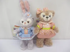  美品 ディズニー ダッフィー&フレンズ シェリーメイ ステラ・ルー ワンダフルフレンドシップ ぬいぐるみバッジ タグ付き 2点 グッズセット