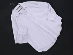 ZARA ザラ ストライプ スキッパー シャツ sizeL/白ｘ青 ■◇ レディース