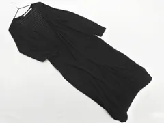 Ray Cassin レイカズン ニット ロング カーディガン sizeF/黒 ■◇ レディース