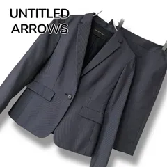 UNITED ARROWS セットアップ スカート スーツ 38 36 日本製 ストライプ 濃紺 ストレッチ 1ボタン テーラード ジャケット タイト ビジネス フォーマル 卒業式 入学式 卒園式 入園式 七五三  0001111OC
