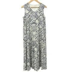 Diagram GRACE CONTINENTAL(ダイアグラム) ワンピース サイズ36 S レディース - アイボリー×ネイビー ノースリーブ/マキシ丈