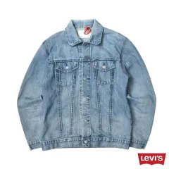 00S LEVI'S レッド デニム トラッカー デニムジャケット L N3236