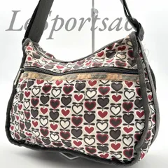 【B4756】 LeSportsac レスポートサック ショルダーバッグ 総柄 ハート ラブブロッサム ナイロン 斜め掛け レディース