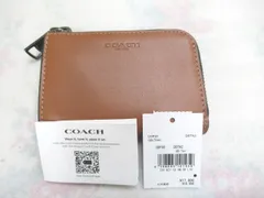 新品未使用　COACH　コーチ　ジップ キー ケース　CDP90 QBTN2　ブラウン系（タン）　小銭入れ　カードケース　レザー