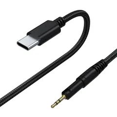 Replacement USB-C to 2.5mm オーディオケーブル Audio Technica ATH-M40x/M50x/M60x/M70x対応 ヘッドホン用AUXコード iPhone 15/16, iPad, Samsung, PC対応 1.4m