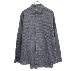 EEL (easy earl life products) イール THOMAS MASON ギンガムチェックシャツ E-21466 ネイビー ホワイト Mのサムネイル