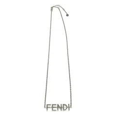 FENDI フェンディ ロゴネックレス  シルバー