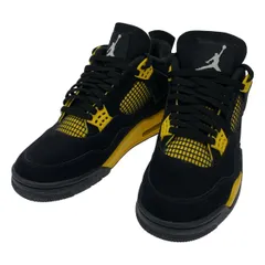 NIKE ナイキ AIR JORDAN 4 RETRO THUNDER スニーカー DH6927-017 ブラック イエロー 27.5cm