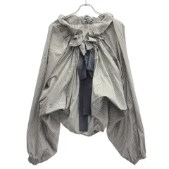 PATOU パトゥ Gros Grain Long Sleeves Top ストライプトップス 22A-TO017-0125 グリーン 34のサムネイル