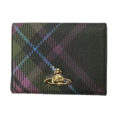 ヴィヴィアンウエストウッド Vivienne Westwood カードケース オーブ ゴールドカラー PVC マルチカラー チェック柄 /KW ■GY18のサムネイル
