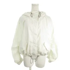 ジルバイジルスチュアート JILL by JILLSTUART マウンテンパーカー FR 白 ホワイト 長袖 フード付き ドローストリングデザイン /MN24 ■GY99のサムネイル