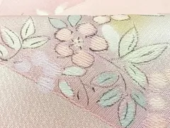 平和屋着物■上質な小紋　地紋起こし　草花文　暈し染め　正絹　逸品　CABD6963xe