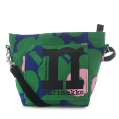 マリメッコ marimekko Mono Mini Crossbody Unikko ショルダーバッグ ワンショルダー キャンバス グリーン /YO9