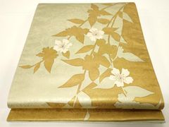 袋帯 しだれ桜 未使用品 正絹 六通 ロングサイズ HOT139 - メルカリ