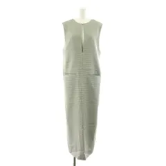アダムエロペ Adam et Rope' 2WAY キーネックジャンパースカート ジャンスカ ワンピース ロング マキシ ノースリーブ 千鳥格子 F 黒 ブラック 白 ホワイト /KU ■ECB001