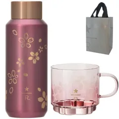 スターバックス リザーブ サクラ2026 ステンレスボトル ルビーピンク 紙袋