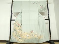 平和屋着物○訪問着 作家物 枝花文 暈し染め やまと誂製 正絹 逸品 未