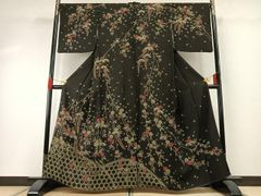 平和屋本店□極上 夏物 沖縄県無形文化財指定 本場八重山上布 枯色地