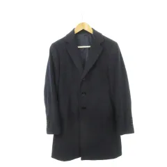 ザ・スーツカンパニー THE SUIT COMPANY ブレザーズバンク blazer's bank.com Alta Qualita Super100's チェスター コート ウール S 紺 ネイビー 6300176 /AH16 ■GY18