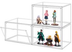 Topfinel フィギュアケース 3個セット コレクションケース 収納ケース Topfinel フィギュアケース3個セット 積み重ね可能