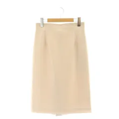 アナイ ANAYI ツイルジャージタイト スカート ひざ丈 36 ピンク /DF ■OS