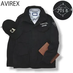 【人気】アヴィレックス AVIREX M-65 FIELD JACKET タイプ M－65 フィールド ジャケット ミリタリージャケットフード付き L ブラック黒 アメカジ ストリート メンズ
