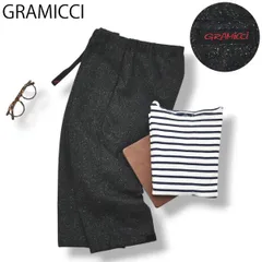 【極美品】 グラミチ GRAMICCI スペックルド ウール ブレンド バルーンパンツ クロップドパンツ M グレー メンズ ナチュラル アメカジ ストリート カジュアル レディース ユニセックス