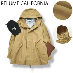レリューム relume CALIFORNIA フード付き マウンテンパーカー ナイロンジャケット マウンパ L ライトブラウン シンプル カジュル 軽量 アウター メンズのサムネイル