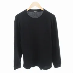プラステ PLST ワッフルクルーネックテールTシャツ 長袖 M 黒 ブラック 36-3301006 /HOのサムネイル