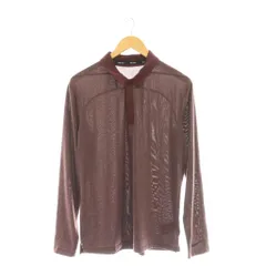 ナイキゴルフ NIKE GOLF DRY FIT ヘンリーネックカットソー ポロシャツ 長袖 ゴルフウェア L 小豆色 /AT