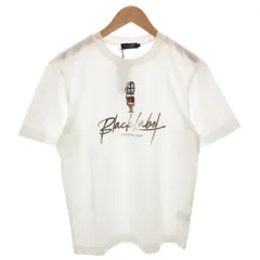 ブラックレーベルクレストブリッジ BLACK LABEL CRESTBRIDGE Tシャツ M 白 ホワイト プリント ラウンドネック 半袖 /FF ■GY62