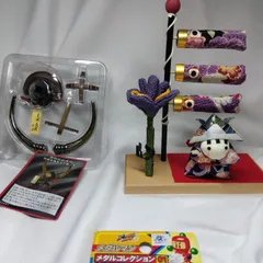 端午の節句　五月人形　鯉のぼり 黒田長政所用 黒漆塗桃形水牛脇立兜 MONONOFUⅣ　セット