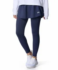 新品 [アンダーアーマー] UA ARMOUR 2in1 Legging 6007698(403) ウォッシュドネイビー L