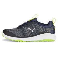 新品 [PUMA] [プーマ] ゴルフシューズ フュージョン プロ メンズ プーマ ネイビー/プーマ シルバー/ライム スマッシュ (377041)(02) 26.5 cm