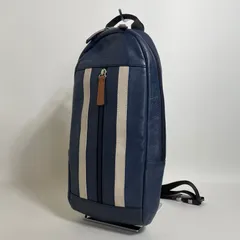 2512-139｜コーチ ボディバッグ レザー ネイビー