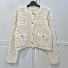 GU ツイード ニット カーディガン ジャケット