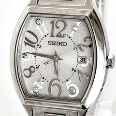 【セイコー ルキア レディース 腕時計 稼働 電波ソーラー 磨き済み】SEIKO LUKIA 美品 シルバー文字盤