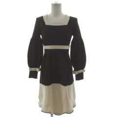 ○美品○TOBECHIC○ ニットワンピース○半袖○ブラック黒40 - メルカリ